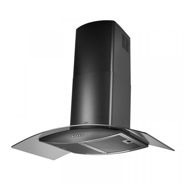 room_shop101 MEX เครื่องดูดควันกระโจมกระจกโค้ง รุ่น KV737B90 สีดำ