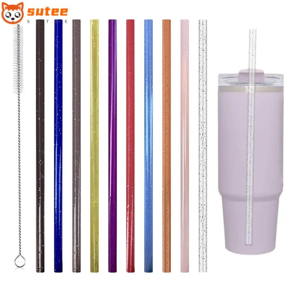 Sutee 5 ชิ้นรถหลอด,รถ Travel ถ้วยฟางแบบพกพาหลอดพลาสติก,Reusable ถ้วยอุปกรณ์เสริมสําหรับ 40 ออนซ์/30 ออนซ์/20 ออนซ์