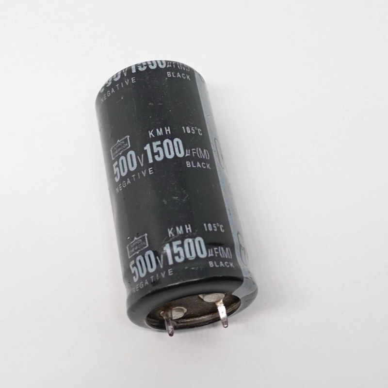 1500UF 500V คาปาซิเตอร์(capacitor) 1500/500V ขาเขี้ยว [105 องศา] สินค้าไหม้ พร้อมส่