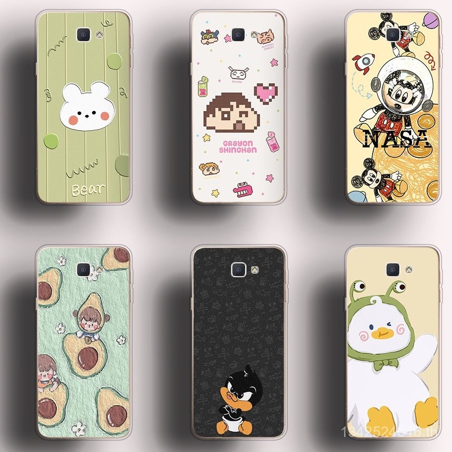 เหมาะสําหรับ Samsung Galaxy J7pro J7prime J4 J4Plus เคสโทรศัพท์ TPU นิ่มปุ่มเคลือบด้วยไฟฟ้าเปลือกป้องกันดูดซับแรงกระแทก