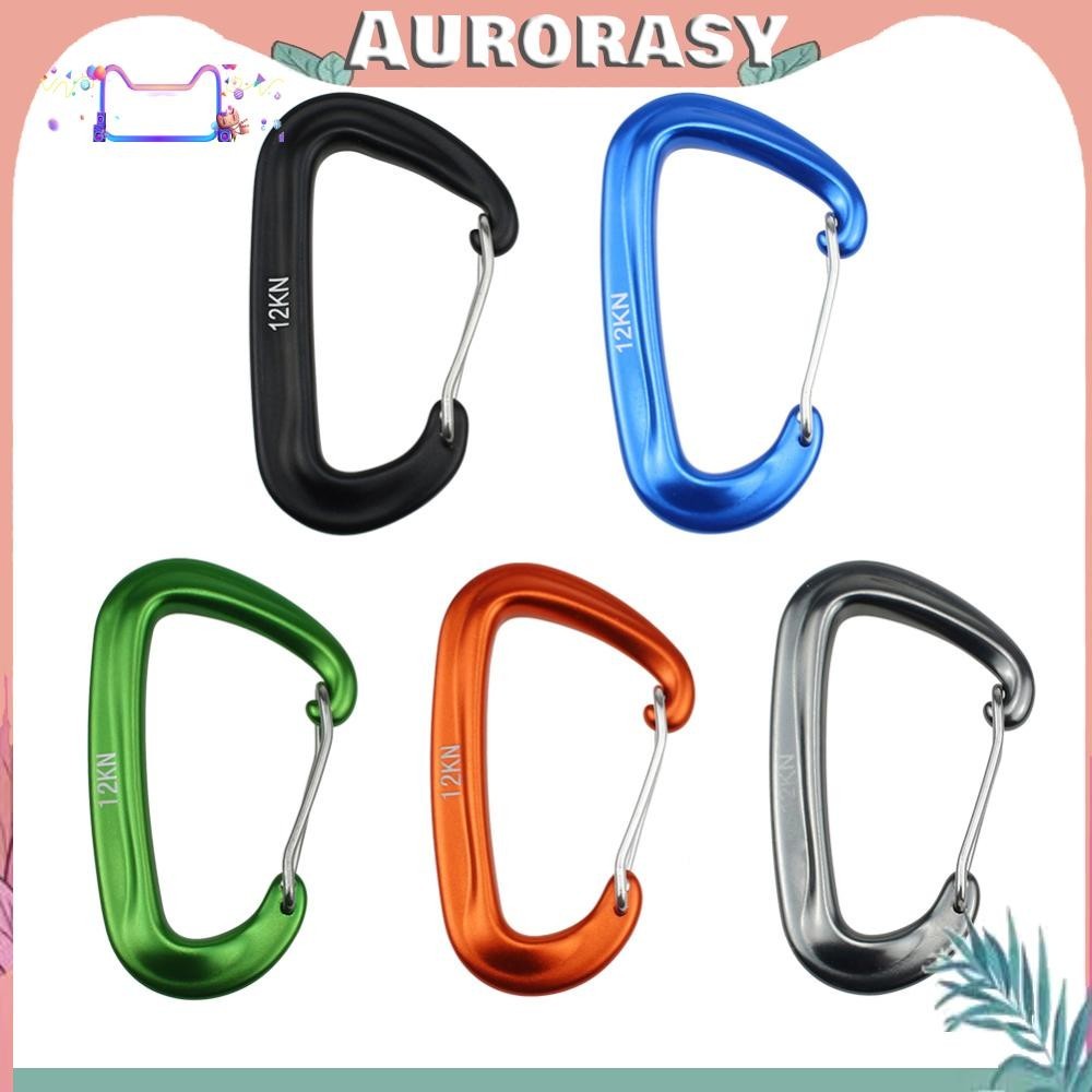 [AS ] อลูมิเนียม Carabiner Outdoor Camping Hiking Hammock Climbing Snap Clip Buckle
