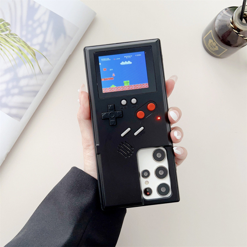 สําหรับ Samsung S23 22 21 Note20 10 Ultra Plus FE Pro กรณีเกมหรูหรา 3D หน้าจอสีเคสโทรศัพท์สําหรับเล่นเกมปลอกกันกระแทก PC ฝาครอบ