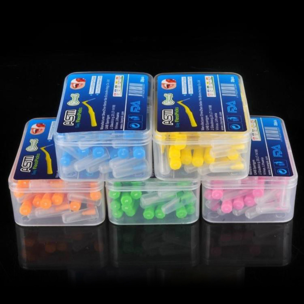 20 ชิ้น แปรงซอกฟันสำหรับคนจัดฟัน แปรงขัดซอกฟัน รูปตัว L ระหว่างการทําความสะอาดฟัน เครื่องมือจัดฟัน ทําความสะอาดฟัน น้ํายาทําความสะอาดแปรงฟัน 【goob】 - รูปที่ 3