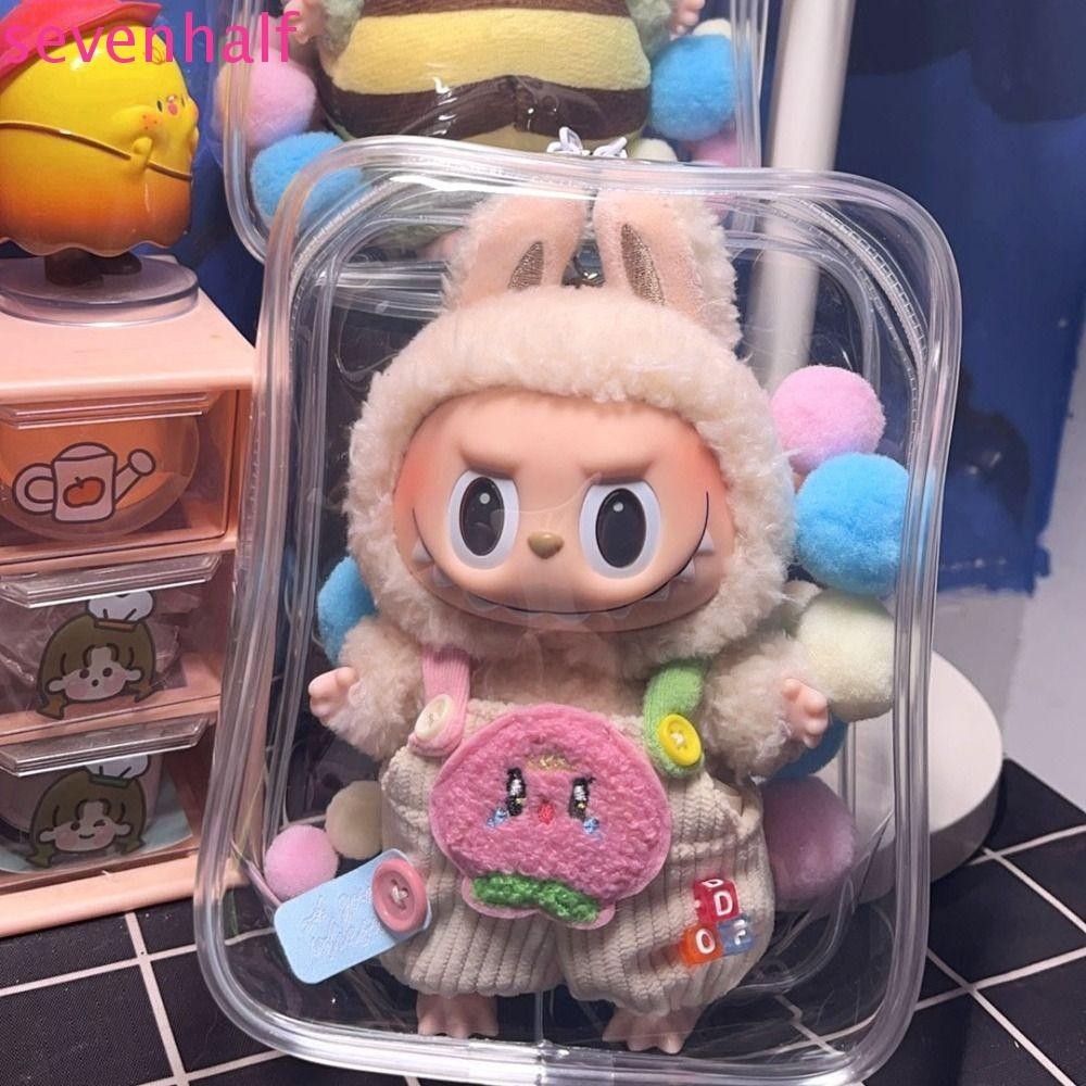 เจ็ด ตุ๊กตากระเป๋าเดินใส,กันฝุ่นพีวีซีตุ๊กตากล่องเก็บ,กระเป๋ากลางแจ้งข้นหลากสีใสตุ๊กตาออแกไนเซอร์กระเป๋าตุ๊กตาอุปก