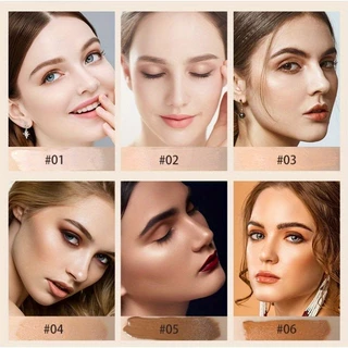 คอนซีลเลอร์เนื้อแมท 6 สีที่ติดทนนานครอบคลุมรอยสิวความหมองคล้ําและฝ้าบนใบหน้าแต่งหน้าถือคอนซีลเลอร์กันน้ําและควบคุมความมัน