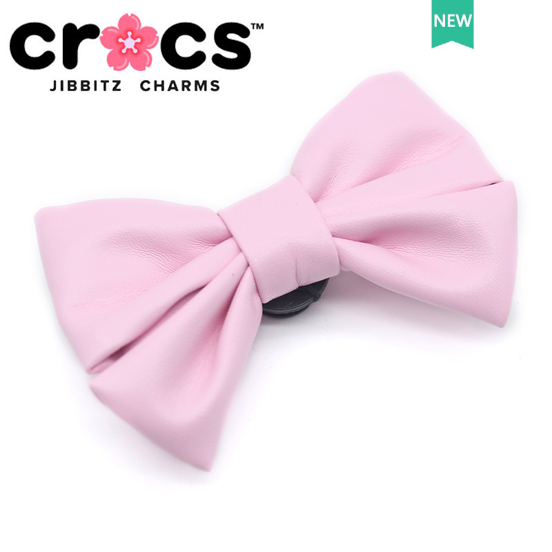 Jibbitz crocs charms รองเท้าหัวเข็มขัดรูอุปกรณ์เสริมรองเท้า 3D สามมิติโบว์ตกแต่งหัวเข็มขัดอุปกรณ์เสริมรองเท้า