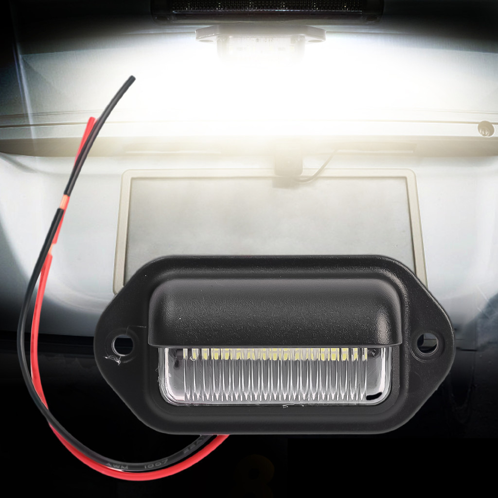 รถ6ไฟป้ายทะเบียนนํา-ไฟป้ายทะเบียนรถ-กันน้ํา12-24โวลต์ไฟ นํา-รถเอสยูวีรถพ่วงรถบรรทุกรถตู้แท็กขั้นตอนโคมไฟ-ป้ายทะเบียนสีขาวด้านหลอดไฟ - รูปที่ 2