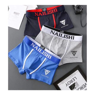 พร้อมส่งไทย มาใหม่ล่าสุด (1 เซ็ต 3 ตัว ) กางเกงในเบอร์เซอร์ผู้ชาย กางเกงในผ้าเนื้อผ้านิ้มใส่สบาย