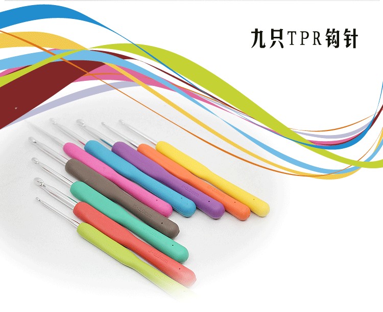 นุ่มจับโครเชต์ชุดลูกอมสีสายรุ้งสีสไตล์มหัศจรรย์สามารถตะขอคุณภาพถักตะขอขนสัตว์เสื้อกันหนาวเครื่องมือจัดส่งฟรี - รูปที่ 5