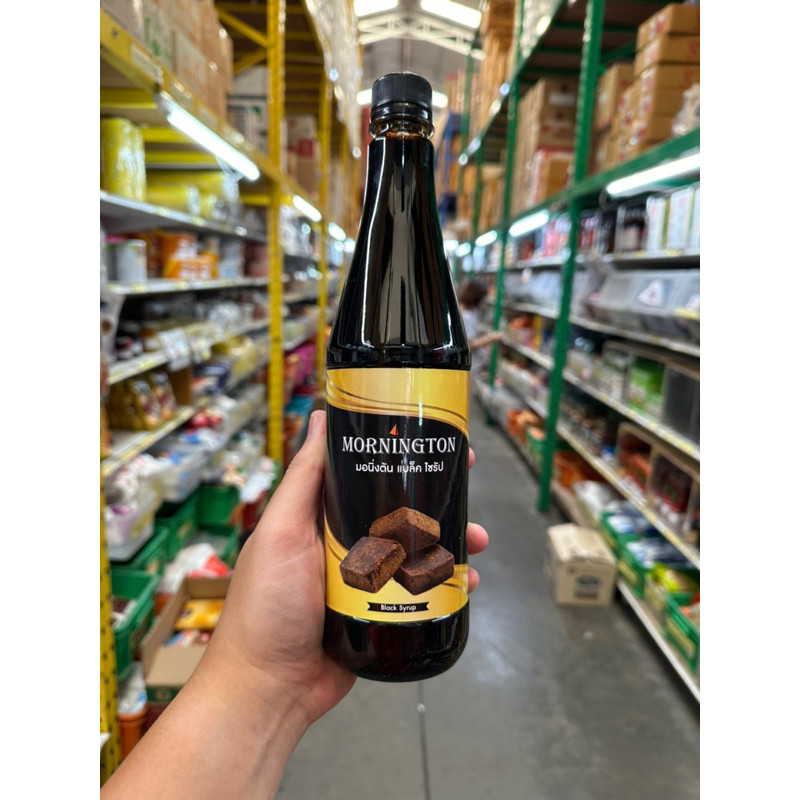 BP แบล็ค ไซรัป Black Syrup น้ำหวาน กลิ่น น้ำตาลทรายแดง ตรา MORNINGTON (750 ml.) เปลี่ยนแพคเกจใหม่