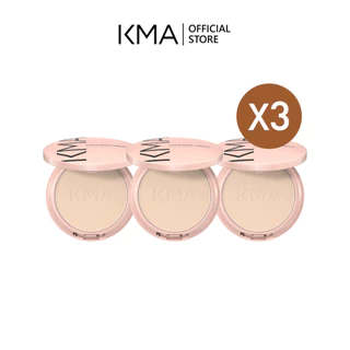 [แพค 3 ชิ้น] KMA แป้งผสมรองพื้น กระจายแสงผิวใส SPF25PA+++ Cover Gripe Powder