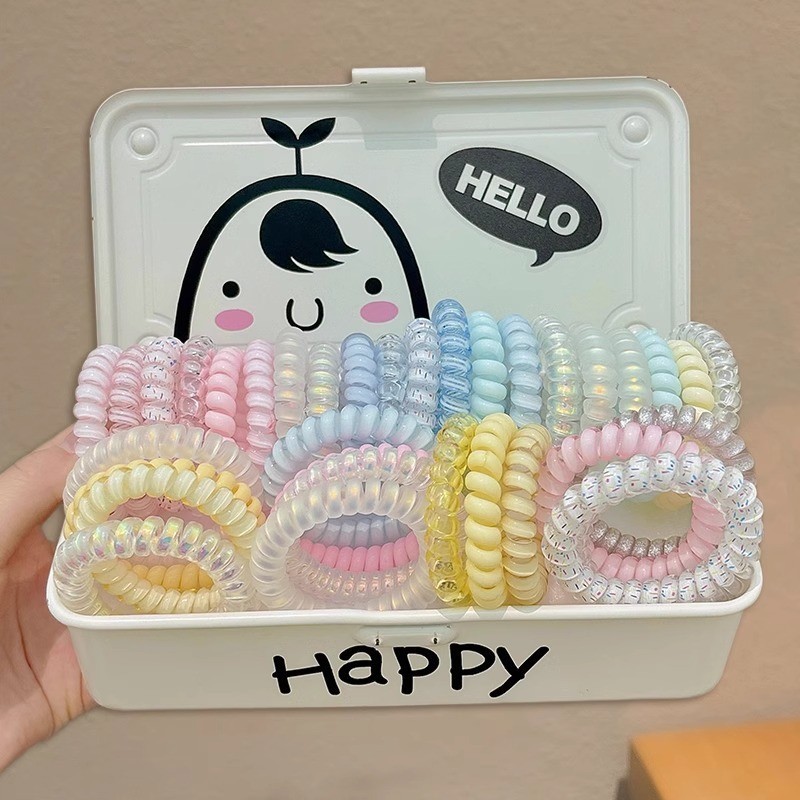 แฟชั่นที่มีสีสันโทรศัพท์สายผมผูก ชม. วงการบิน สําหรับผู้หญิงยืดหยุ่นสูงและทนทานคาดศีรษะ