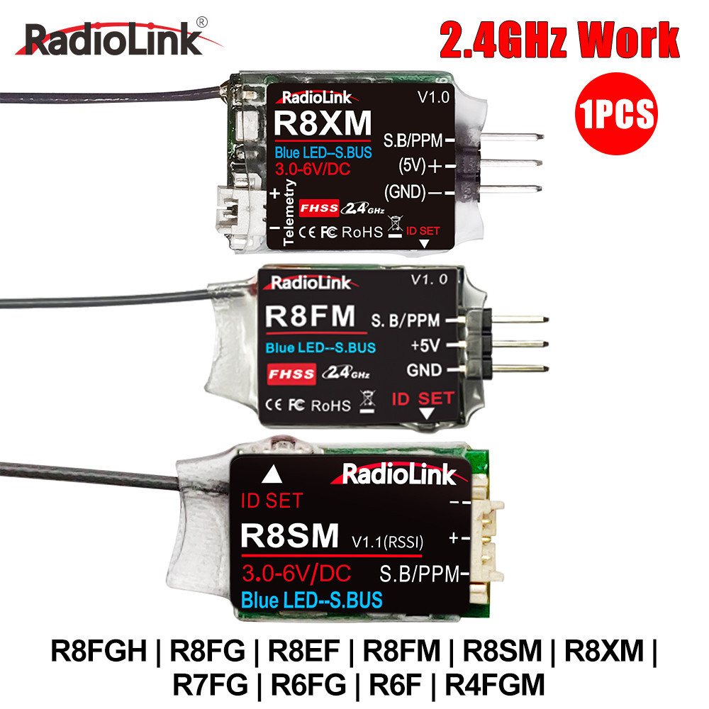 Radiolink RC Receiver R8FGH R8FG R8EF R8FM R8SM R8XM R7FG R6FG R6F R4FGM 2.4G Receiver