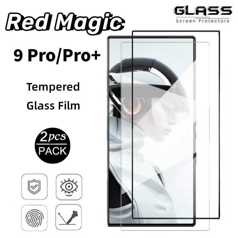 กระจกนิรภัยสําหรับ Nubia Red Magic 8 8s 9 Pro Plus NX769J ป้องกันหน้าจอฟิล์มสําหรับ Nubia Red Magic 9 Pro Plus