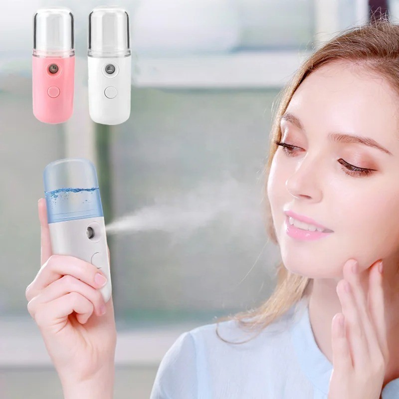 30ml Mini Facial Steamer Mist Sprayer Nano Mister Hydrating Face Mist สเปรย์ขวด Humidifier Spa Skin Care Moisturizing