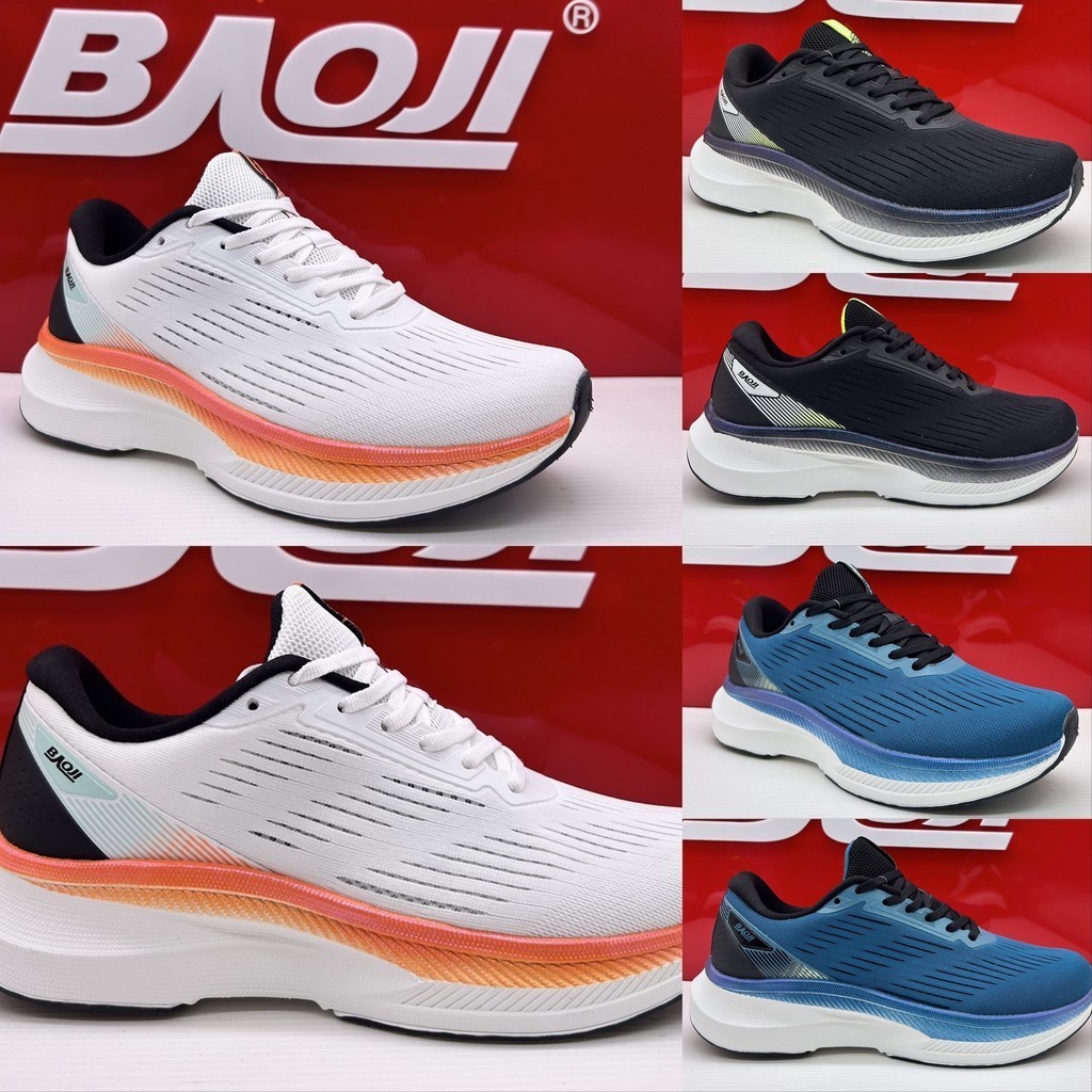[New 06/2024][รองเท้าวิ่ง] BAOJI บาโอจิ รองเท้าผ้าใบผู้ชาย bjm860