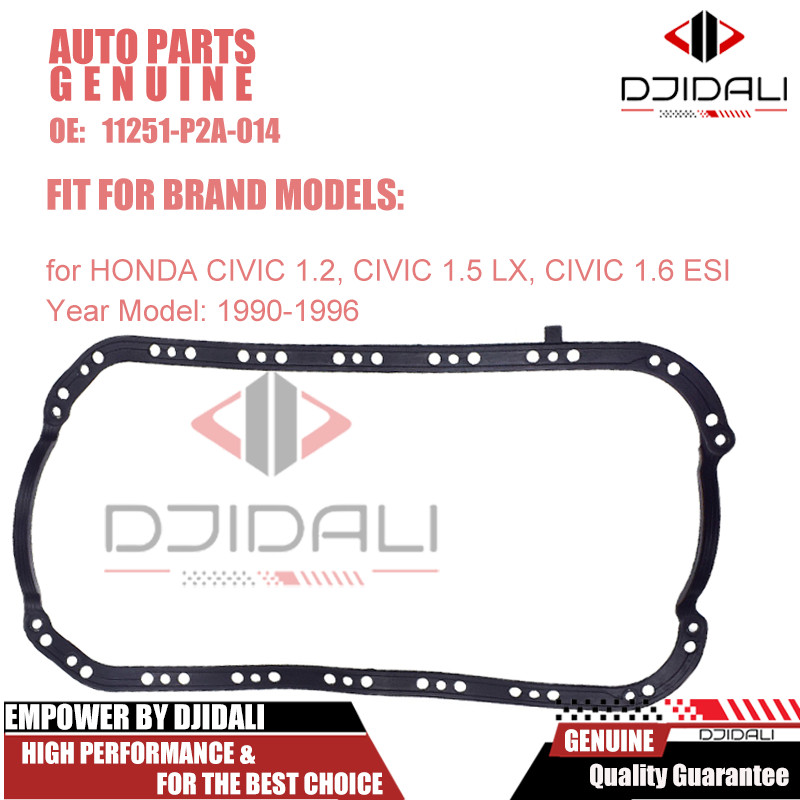 ปะเก็นกระทะน้ํามันสําหรับ civic 1.2, civic 1.5 lx, civic 1.6 esi 1990-1996 (ยาง) 11251-p2a-014