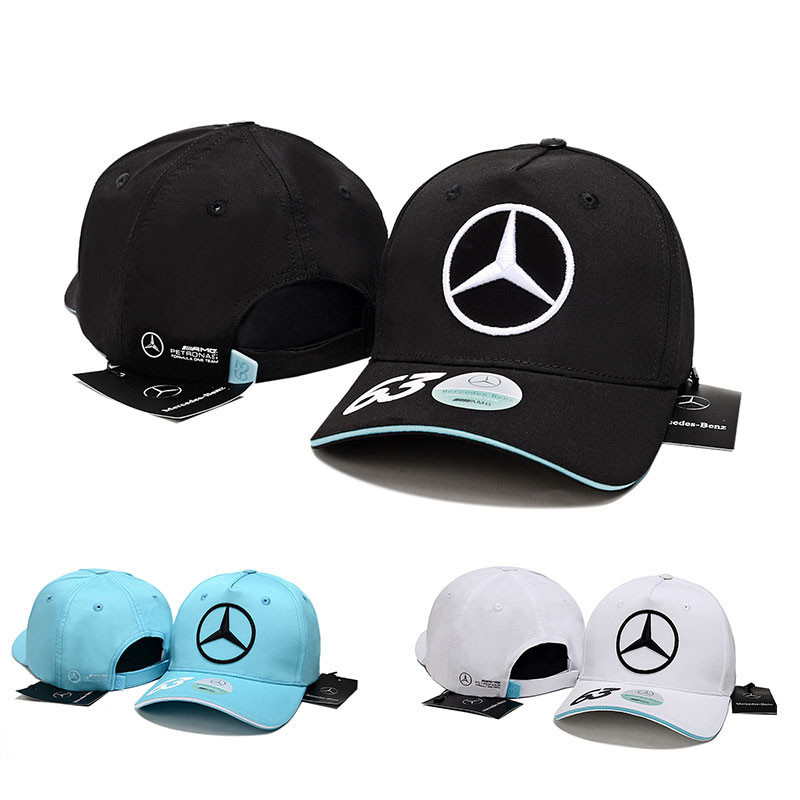 F1 Mercedes AMG Petronas Racing Hat No.63 George Russell GP หมวกเบสบอลแบบปรับได้