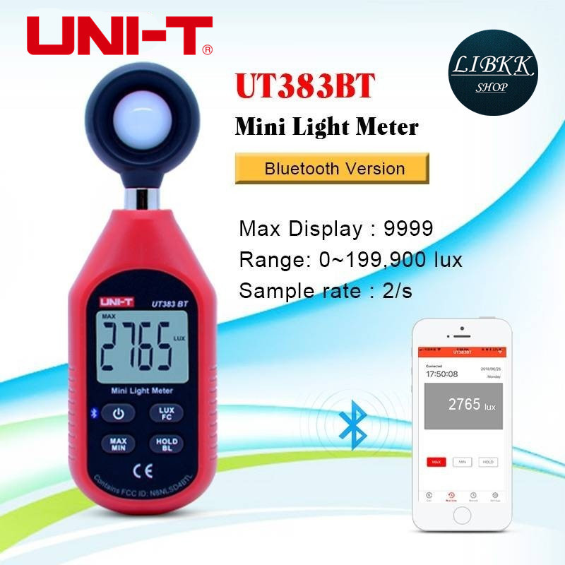 UNI-T UT383 UT383BT เครื่องวัดแสง ลักซ์มิเตอร์ ความสว่างแสง มิเตอร์วัดแสง