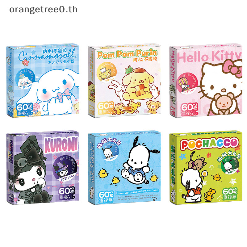 หรือ 60 ชิ้นสติกเกอร์น่ารัก Kawaii บัญชีมือตกแต่งสติกเกอร์กันน้ําสําหรับของขวัญเด็กผู้หญิง oe