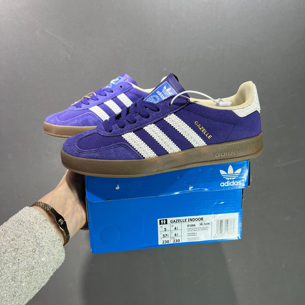 Adidas Originals Gazelle รองเท้าผ้าใบหุ้มข้อต่ําในร่ม