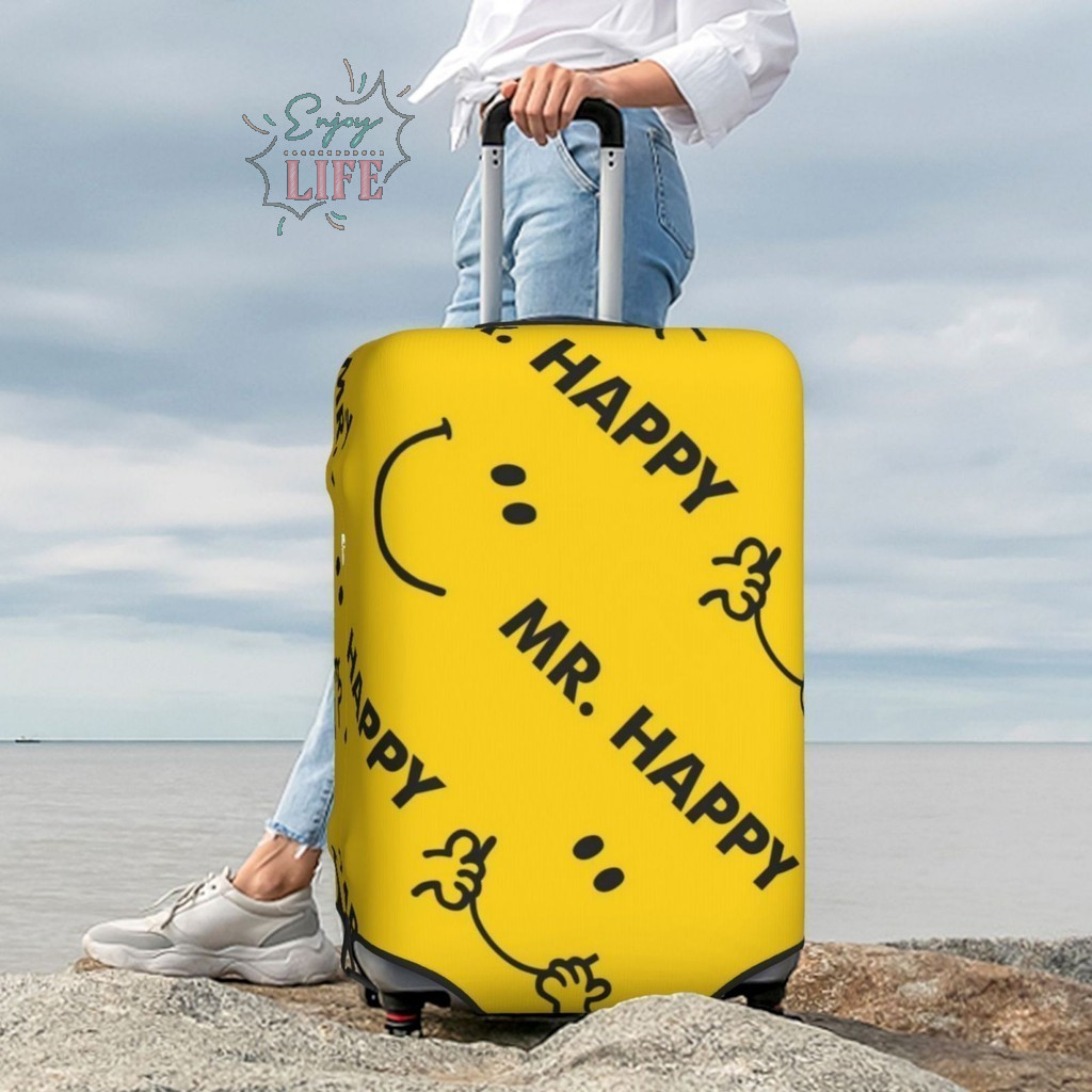 การ์ตูน Mr.men และ Little Miss กระเป๋าเดินทางยืดหยุ่นล้างทําความสะอาดได้ยืดกระเป๋าเดินทาง Protector Anti-Scratch กระเป๋าเดินทาง S070402