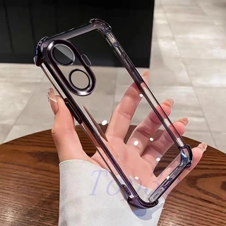 เคส Realme C55 เคสโทรศัพท์โปร่งใสสี่มุมป้องกันการตก SJDK