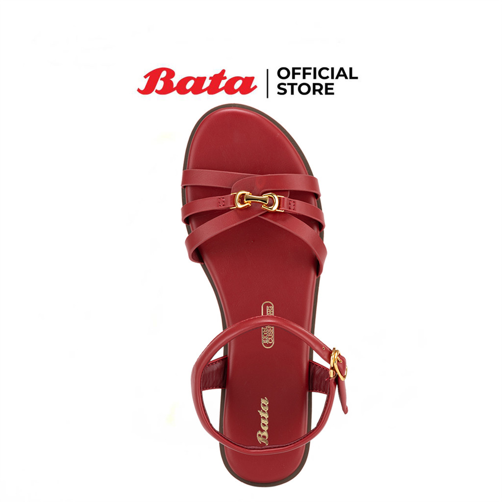 Bata บาจา รองเท้าแตะแฟชั่นแบบรัดส้น สวมใส่ง่ายน้ำหนักเบา สำหรับผู้หญิง รุ่น SOAKA สีแดง 5315084 สีดำ 5316084