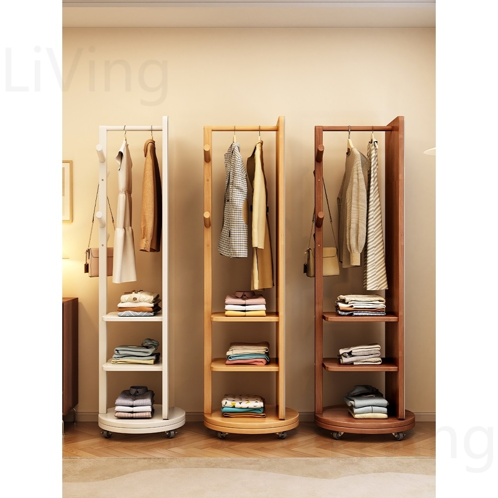 Living กระจกตกแต่งห้อง ที่แขวนเอนกประสงค์ mirror ราวแขวนไม้ ไม้สนแท้ หมุนได้ 360 องศา รูปแบบมินิมิมอล สไตล์เกาหลี ราคา ถูกที่สุด ดีลบีเคเค แกลเลอรีภาพที่ 3