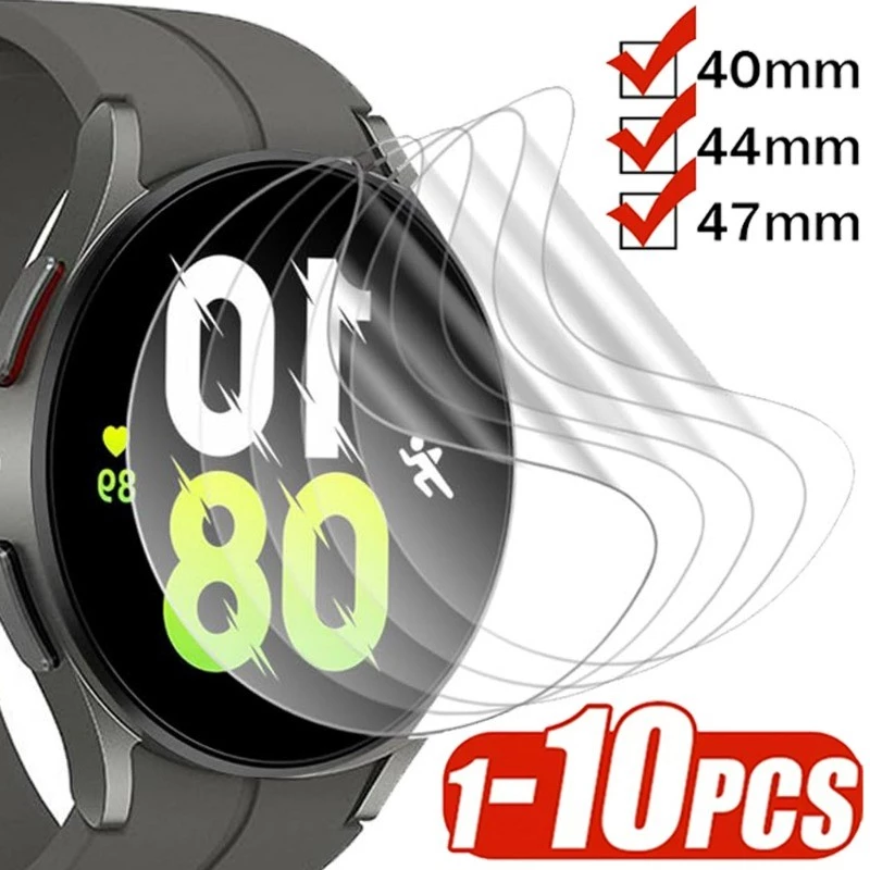 ฟิล์มไฮโดรเจลแบบนุ่มป้องกันสําหรับ Samsung Galaxy Watch 7 40 มม.44 มม.นาฬิกา 7 Ultra 47 มม.อุปกรณ์เสริมหน้าจอ Smartwatch ไม่ใช่แก้ว