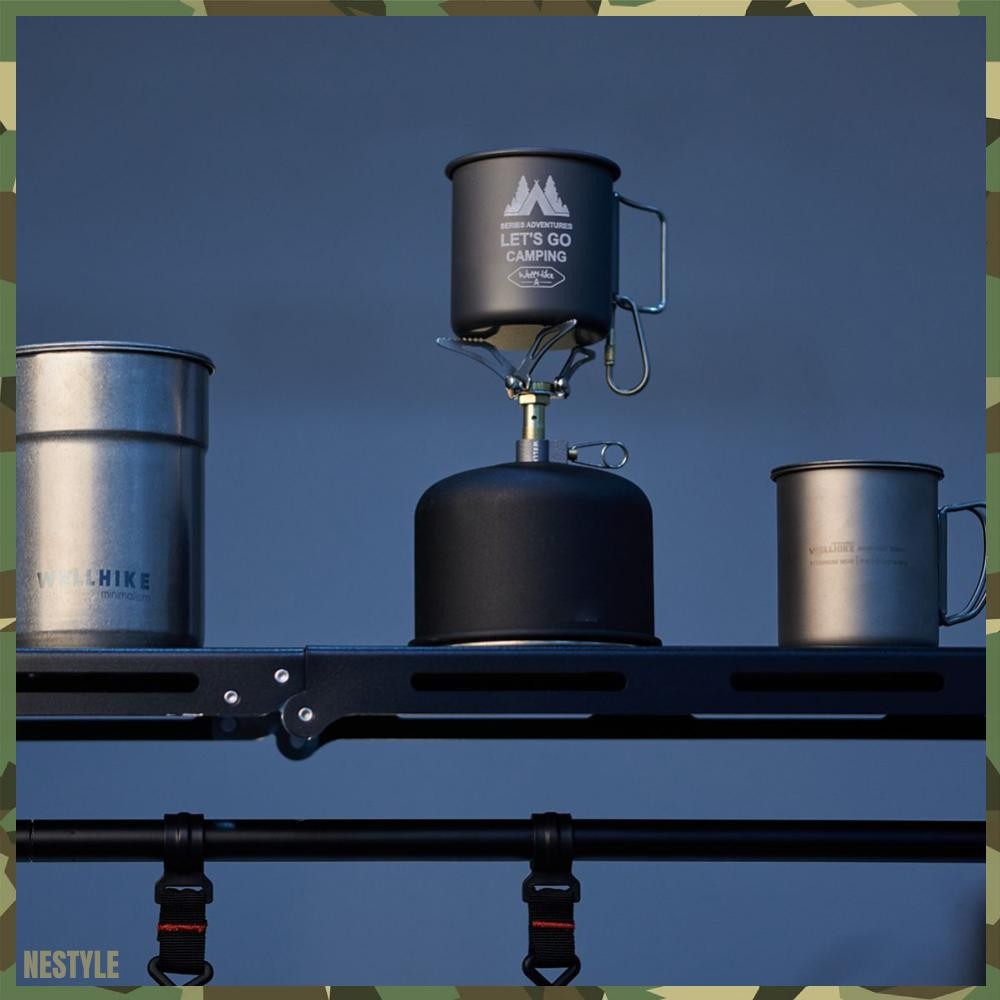 จัดส่งจากกรุงเทพ 300ML Camping Mug อุปกรณ์ปิกนิกด้ามจับแบบพับได้สําหรับ Backpacking Hiking Travel [newstyle.th] - รูปที่ 3