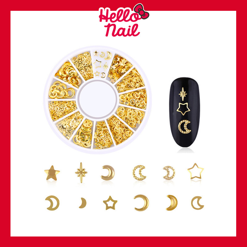 อะไหล่ตกแต่งเล็บ สีทอง จิว ติดเล็บ แต่งเล็บ อะไหล่ติดเล็บ ดอกไม้ ติดเล็บ แต่งเล็บ