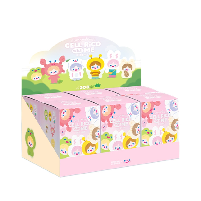 (ลุ้น Secret)(พร้อมส่งจากไทย) Finding Unicorn พวงกุญแจ Rico Happy Fluffy Cell Rico พร้อมส่ง