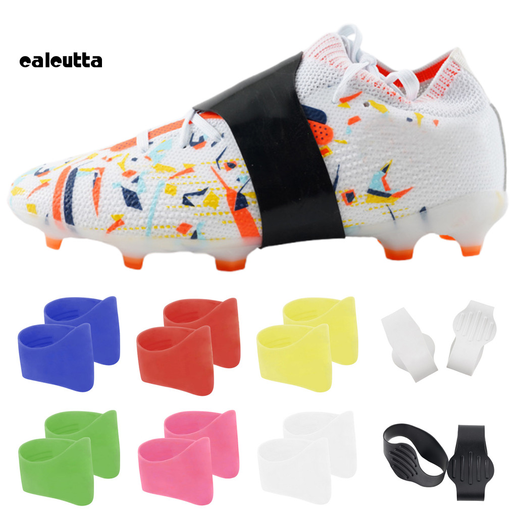 ซิลิโคนครอบเชือกผูกรองเท้าฟุตบอล Cleat Bands ยืดหยุ่น ใช้ซ้ําได้ สําหรับเก็บเชือกแน่นขณะเล่นบอล 1 ชิ้น