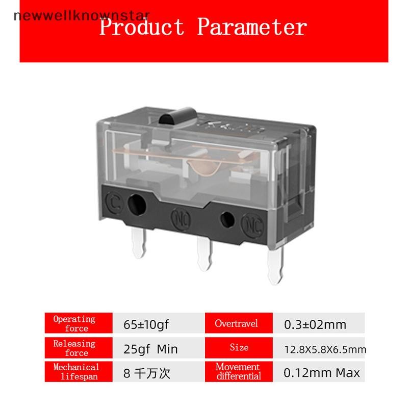 Newwellknownstar 2 ชิ้น GM8.0 Kailh Micro Switch 80M life gaming mouse Micro Switch CCB