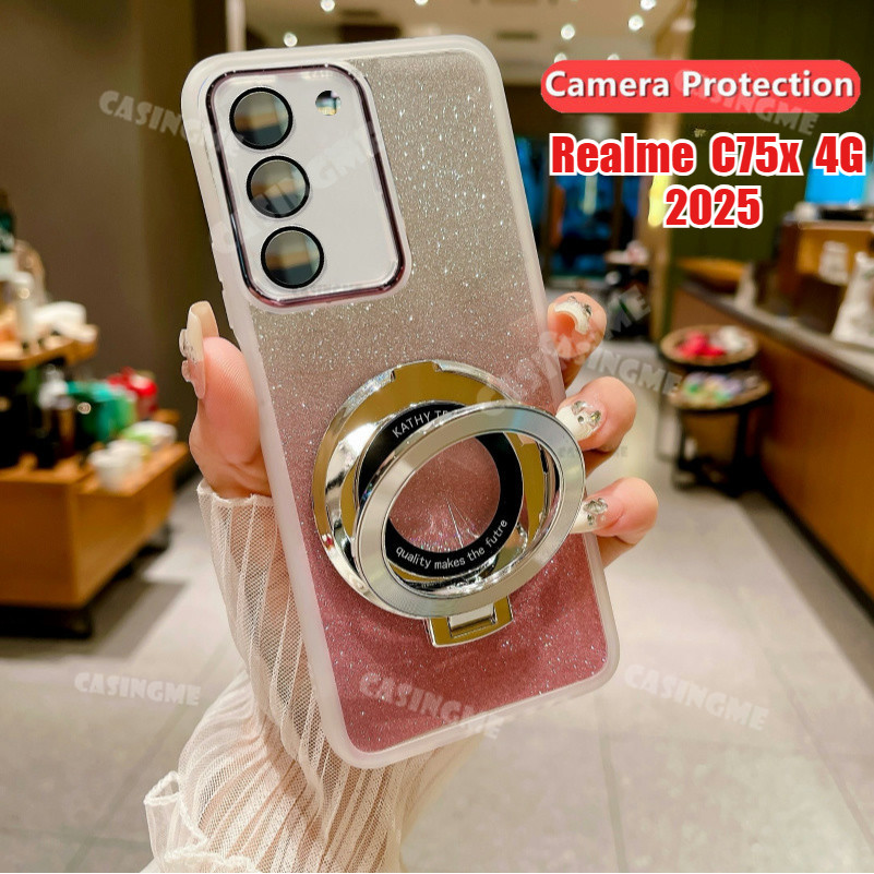 สําหรับrealme C75X 4G Blingแม่เหล็กดูดปลอกอ่อนสําหรับRealme C75X RealmeC75x C75X C75 C 75 x 4G 5G 20
