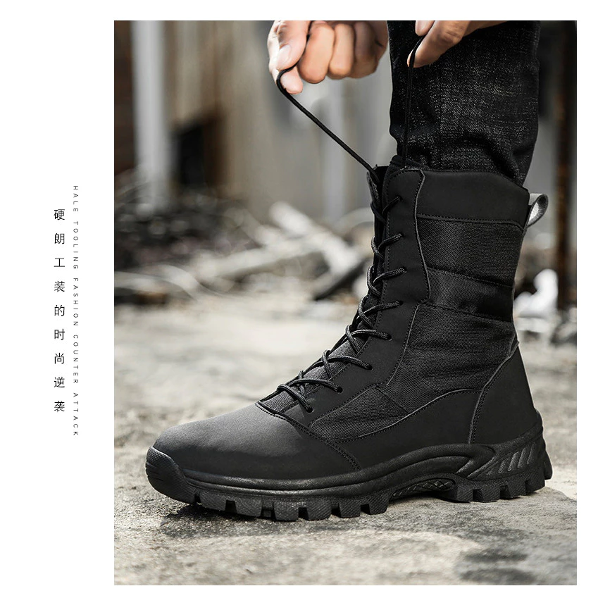 รองเท้ายุทธวิธี Oxford กันน้ำ รองเท้าเดินป่า 37-47 3GXI thumbnail 10
