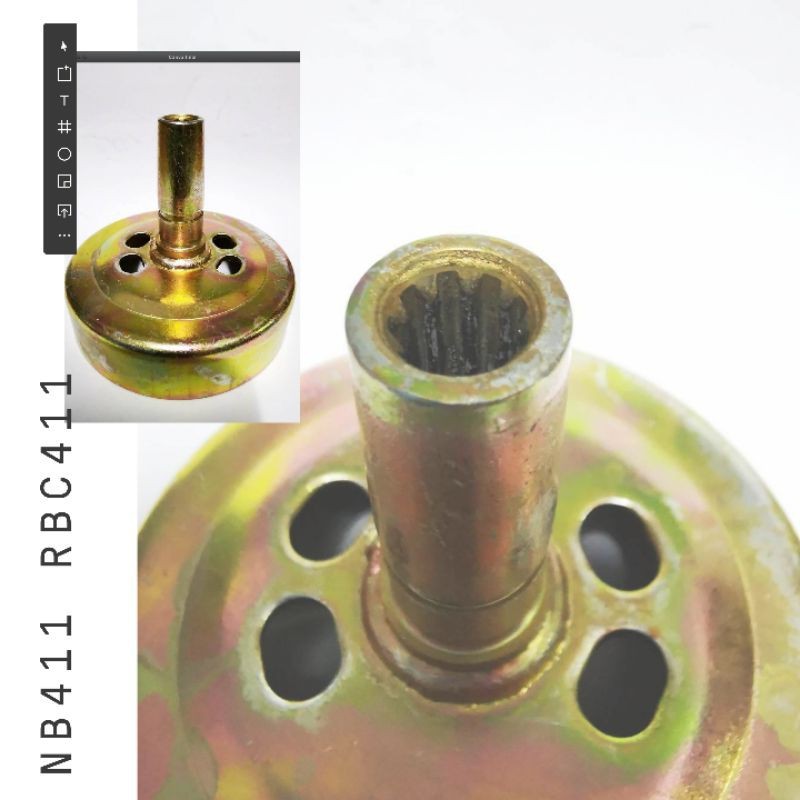 ฝาครอบคลัชเครื่องตัดหญ้า NB411 RB411 อย่างดีMXPRO