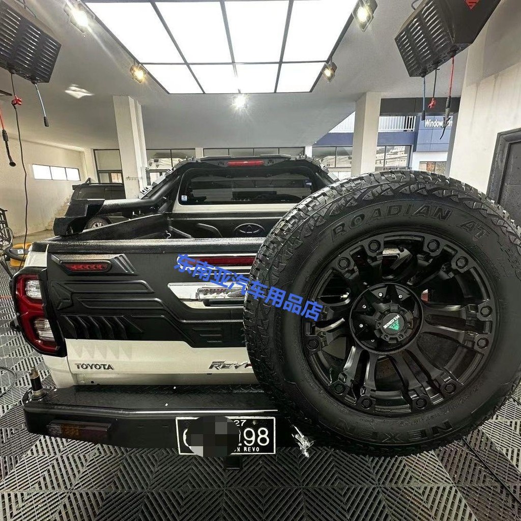 ♝-♝กันชนท้ายแต่ง HILUX REVO Triton Vigo แบบแข่งขันมาพร้อมที่เก็บยางอะไหล่สำหรับออฟโรด