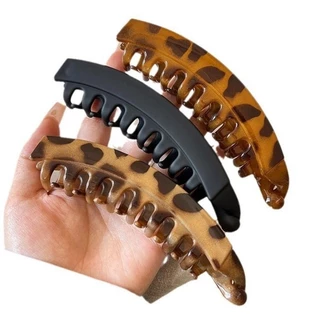 Retro Banana Clip กิ๊บติดผมแบบแบน กิ๊บติดผมสําหรับผู้หญิง
