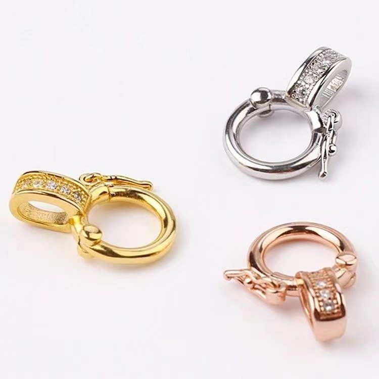 หัวเข็มขัดการเชื่อมต่อ ทําเอง หัวเข็มขัดหลวมทรงกลมสากลสามารถเปิดได้ - รูปที่ 3