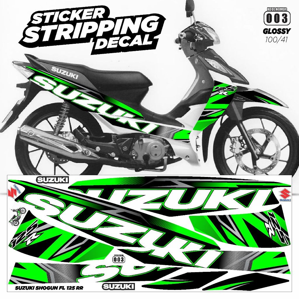 Suzuki Shogun Fl 125 Rr Motorcycle Striping Variation Shogun Fl 125 Rr Decal Suzuki Shogun Fl 125 Rr