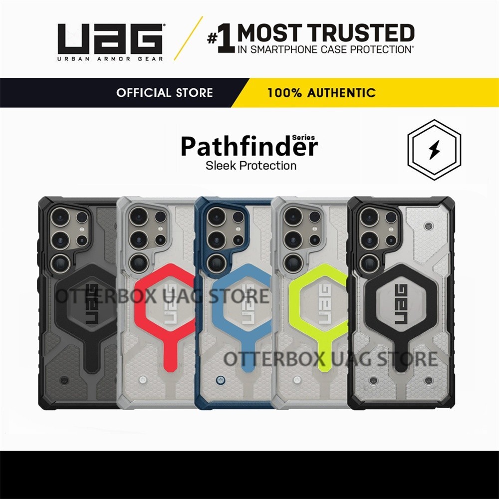 Uag สําหรับ Galaxy S25 S24 Ultra / S25 S24 + Plus / S25 Galaxy S23 Ultra Case Pathfinder Clear Case Magnetic Samsung Case Casing ทนทานกันกระแทกทหาร Drop ทดสอบ Protectiv Cover