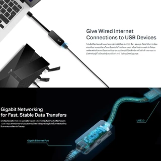 TP-LINK UE306 USB 3.0 TO RJ45 GIGABIT ETHERNET NETWORK ADAPTER - รับประกัน 2 ปี