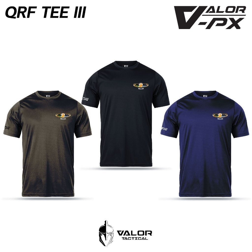 (สกรีนโลโก้ฟรี) หน่วยงานภายใน รีคอน Valor PX เสื้อยืด รองใน , ระบุเสื้อ สี และไซส์ด้านล่างCotton 100%  [S-5XL]
