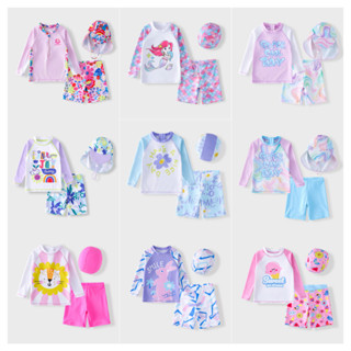 [3-13 ปี] ชุดว่ายน้ําเด็กกางเกงขาสั้นสาวแยกชุดว่ายน้ําชายหญิ…