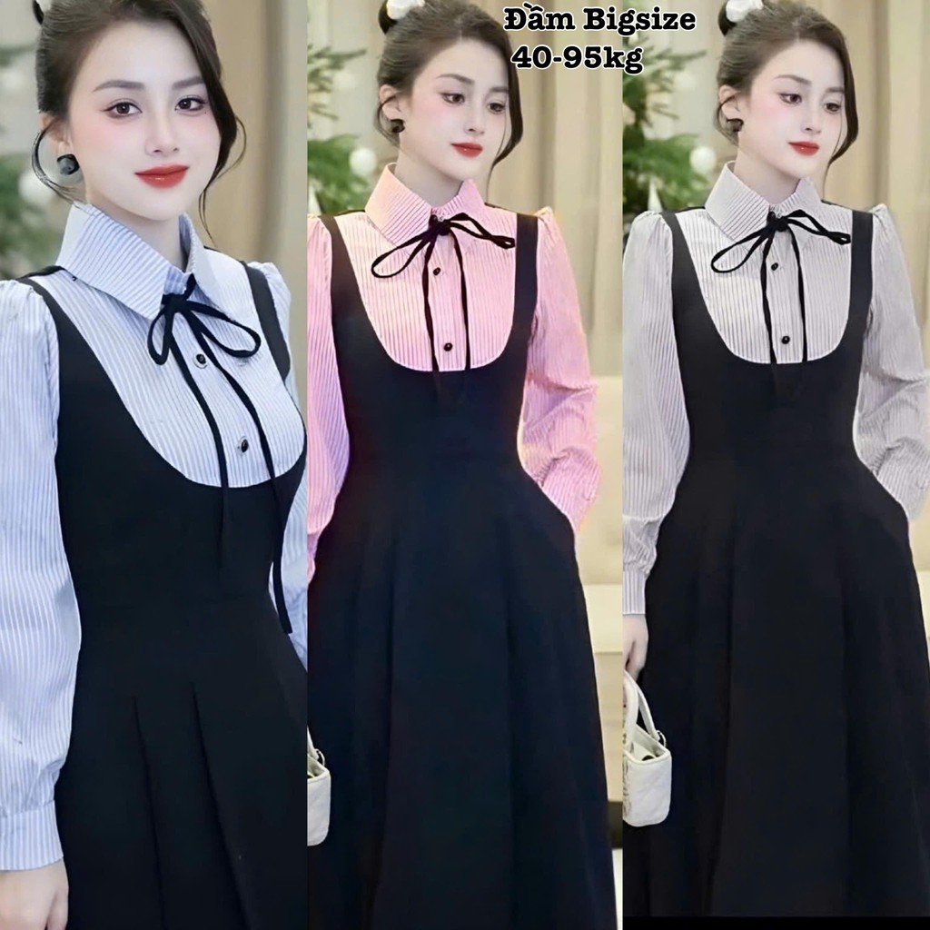 เสื้อผู้หญิงคอปกแขนสั้นลายสก๊อตชุดยาวขนาดใหญ่น่ารักน่ารักคุณภาพสูงเหมาะสําหรับทํางานและงานปาร์ตี้ทุกขนาด40-95กิโลกรัม