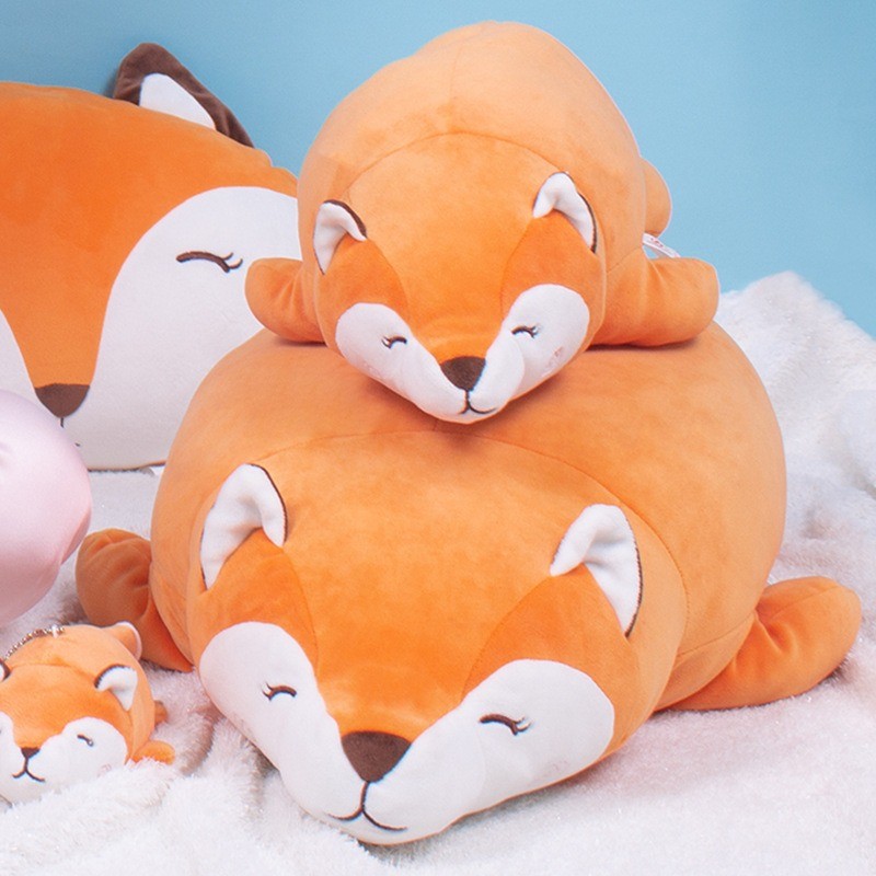50/65 ซม.Creative Fox Bear ตุ๊กตาของเล่นตุ๊กตาสําหรับของขวัญเด็กน่ารัก Fluffy Soft สัตว์