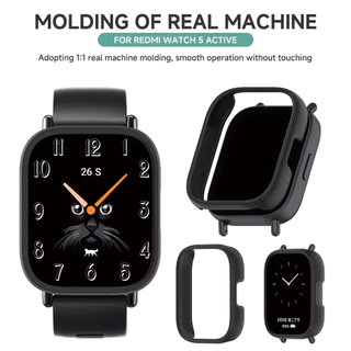 กล่องป้องกันฮาร์ดเฟรมคอมพิวเต for Redmi Watch 5 Active/ Xiaomi Mi Watch 5 Lite ฟิล์มป้องกันหน้าจอกันชนอุปกรณ์เสริม