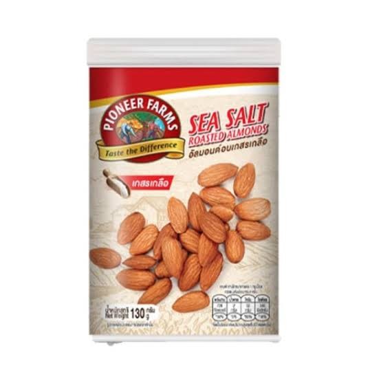 (พร้อมส่งขนมอร่อย ราคาถูก) ไพโอเนียร์ฟาร์ม อัลมอนด์อบ หรือ อัลมอนด์อบเกสรเกลือ 1กระปุกx130ก. ราคา ถูกที่สุด ดีลบีเคเค แกลเลอรีภาพที่ 2
